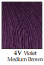 رنگ مو تیوپی 4V قهوه ای بنفش متوسط(بادمجانی) آکوارلی