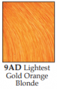 رنگ مو تیوپی 9AD بلوند طلائی نارنجی خیلی روشن آکوارلی