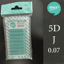 مژه فن شده اکستنشن5D-J-0.07 مکسی تو max2