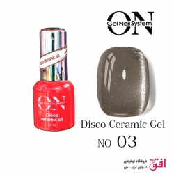 لاک ژل دیسکو سرامیکی آنژل شماره :03 Ongel Nail System Disco Ceramic Gel