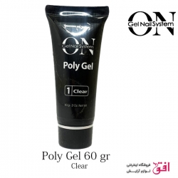 پلی ژل ON GEL سایز 60 گرم رنگ کلیر