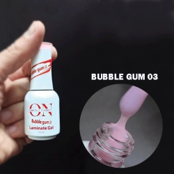 لمینت ژل ON GEL رنگ BUBBLE GUM شماره 03 حجم 15 میل