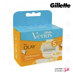 تیغ یدک 5 لبه اولای پلاس ونوس ژیلت 4 عدد  Gillette Venus 5 Razor Blade 4 Pcs