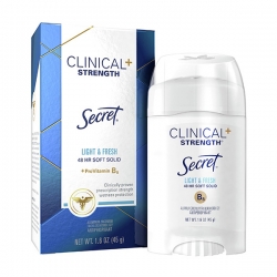 مام کلینیکال کرمی لایت اند فرش سکرت Secret Clinical Strength Light & Fresh Deodorant