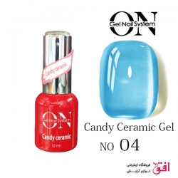 لاک ژل سرامیکی آبنباتی آنژل شماره :04 Ongel Nail System Cndy Ceramic Gel