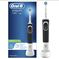 مسواک برقی اورال بی مدل Vitality 100 Cross Action رنگ مشکی