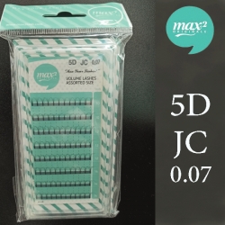 مژه فن شده اکستنشن5D-JC-0.07 مکسی تو max2