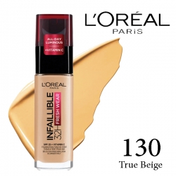 کرم پودر لورال اینفلیبل 32 ساعته LOreal Infallible شماره 130 حجم 30 میل