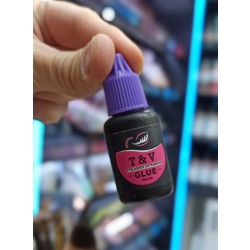 چسب کاشت مژه در بنفش 10 گرمی T&V smooth