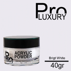 پودر کاشت ناخن پرو لاکچری 40 گرمی Bright White