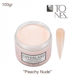 پودر کاشت ناخن تونز کاورلند 100 گرمی "Peachy Nude"