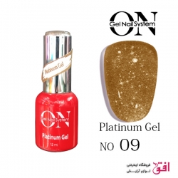 لاک پلاتینیوم ژل آنژل شماره :09 Ongel Nail System Platinium Gel