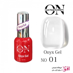 لاک ژل اونیکس آنژل شماره :01 Ongel Nail System Onyx Gel
