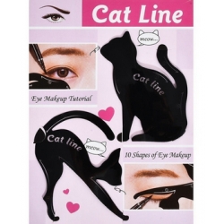 شابلون ابرو و خط چشم مدل Cat Line