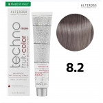 رنگ مو تکنو آلترگو 8.2 بلوند آی ریش روشن Alterego Techno  Techno fruit color Light Blond Iris Hair Color Cream 8.2