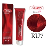 رنگ موی فورگرلز سری قرمز یاقوتی شماره RU7
