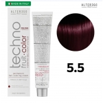رنگ مو تکنو آلترگو ۵.۵ ماهگونی بلوطی روشن Alterego Techno  Techno fruit color Light Chestnut Mahogany Hair Color Cream 5.5