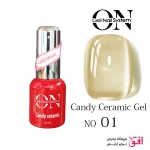 لاک ژل سرامیکی آبنباتی آنژل شماره :01 Ongel Nail System Cndy Ceramic Gel