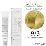 رنگ مو تکنو آلترگو 9.3 بلوند طلایی خیلی روشن Alterego Techno  Techno fruit color Very Light Blonde Golden Hair Color Cream 9.3