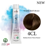 رنگ مو آکوارلی سری طبیعی گرم شماره 4CL