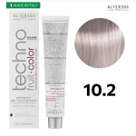 رنگ مو تکنو آلترگو 10.2 بلوند پلاتینه آی ریش Alterego Techno  Techno fruit color Blonde Platinum Iris Hair Color Cream 10.2
