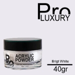 پودر کاشت ناخن پرو لاکچری 40 گرمی Bright White