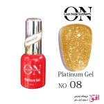 لاک پلاتینیوم ژل آنژل شماره :08 Ongel Nail System Platinium Gel