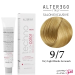 رنگ مو تکنو آلترگو 9.7 بلوند ساوانا خیلی روشن Alterego Techno  Techno fruit color Very Light Blonde Savannah Hair Color Cream 9.7