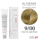 رنگ مو تکنو آلترگو 9.00 بلوند خیلی روشن طبیعی غلیظ Alterego Techno  Techno fruit color very light blonde natural Hair Color Cream 9.00